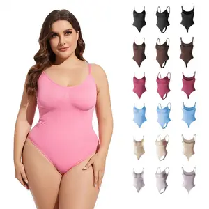 Seamless Body Shaping One-piece Thong Jumpsuit Hip Lifting Women's Underwear Plus Size Shapers Sling Tight Corset