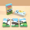 Three letter word puzzle card