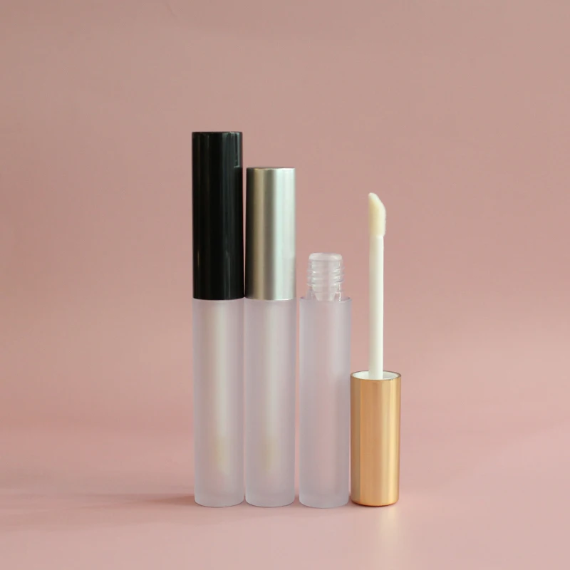 Frost Lip Gloss Tube Slim Lip Gloss Pacakging In Stock Lip Gloss Containers Tube With Wand