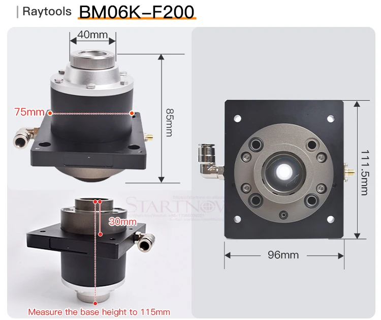 Raytools BT210S BT230 BT240S BM111 BM109 BM112 Fiber Laser Cutting Head Nozzle Connection Parts Laser Nozzle Sensor Connector