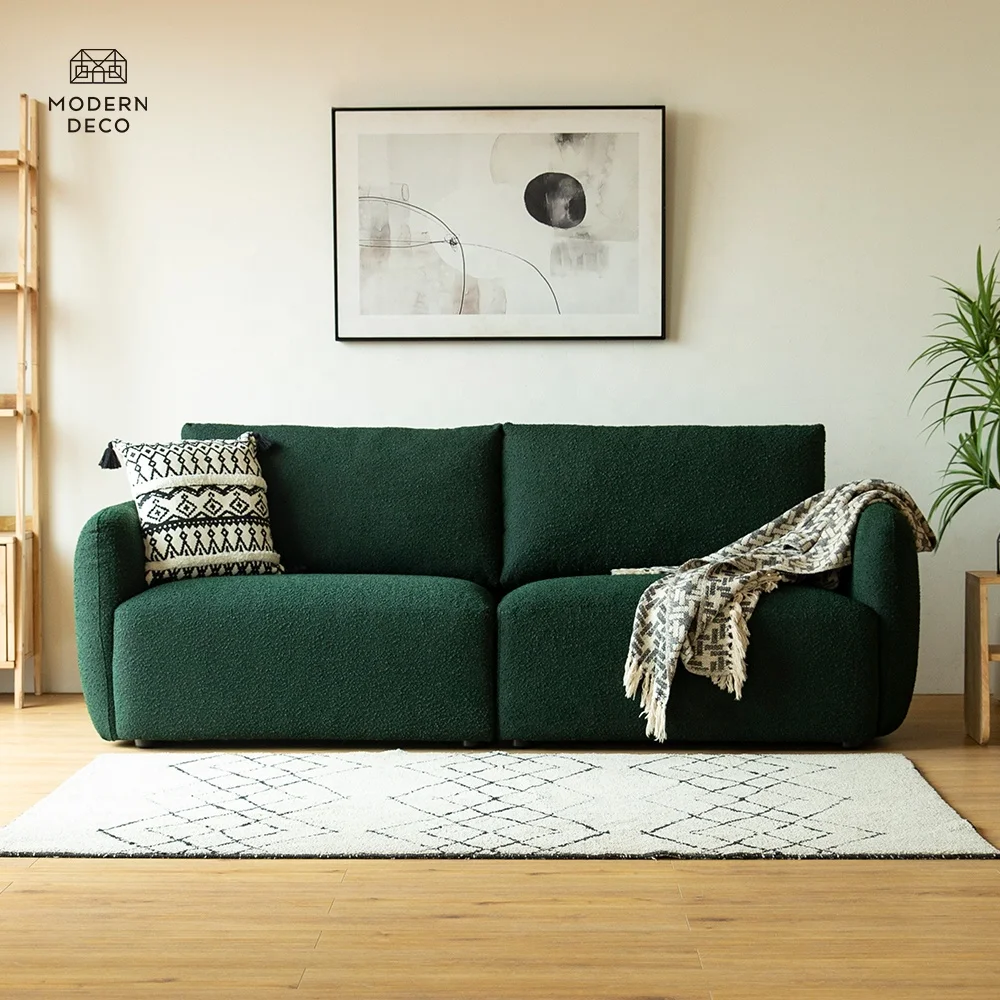 Custom made modern sofa set living room furniture 2 seater fabric sofa 1 seater armchair