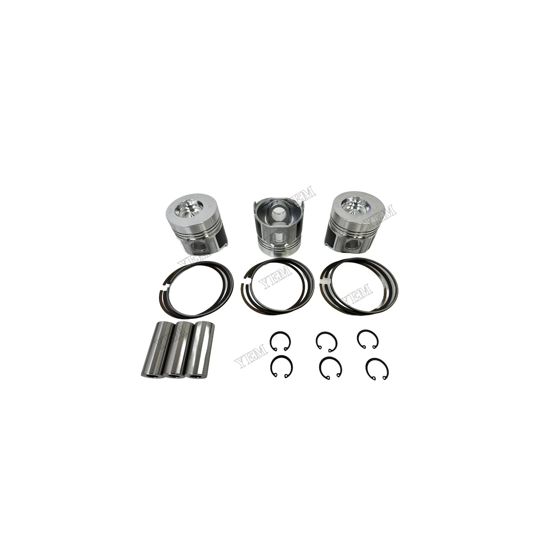 For Yanmar 3TN75 Piston Kit W/ Ring Repair Parts Engine Repair Kit