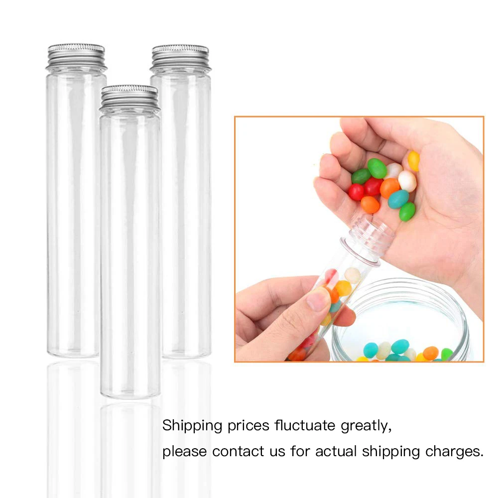 115ml Plastic Test Tubes Large Test Tubes Containers for Bath Salt Candy Storage