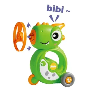 ITTL Outdoor Sensory Educational Flying Disc Launcher Toy 6 Months Babies Plastic Sliding Car Whistle Spinner Kids' Color Box