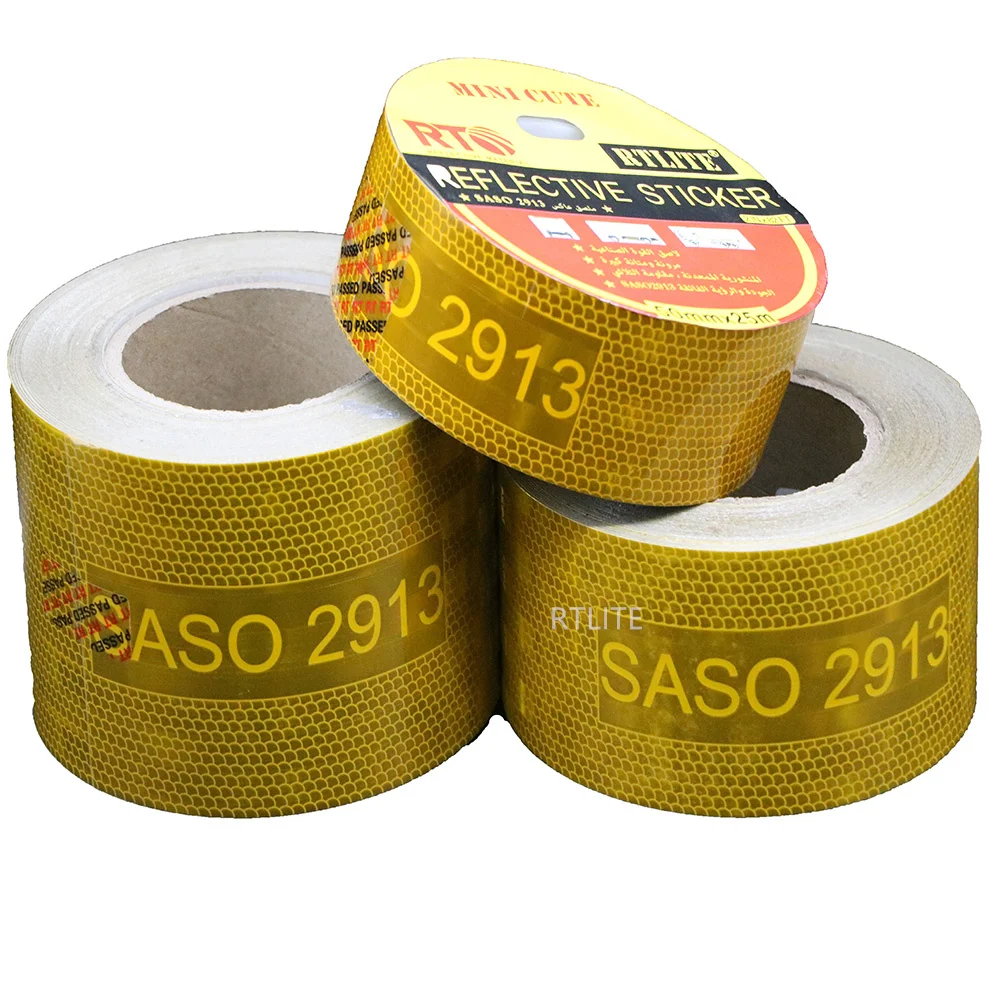 RTLITE E8 Certificate ECE 104R Conspicuity Trailer Safety Retro Adhes Tape Reflector Reflective Stickers