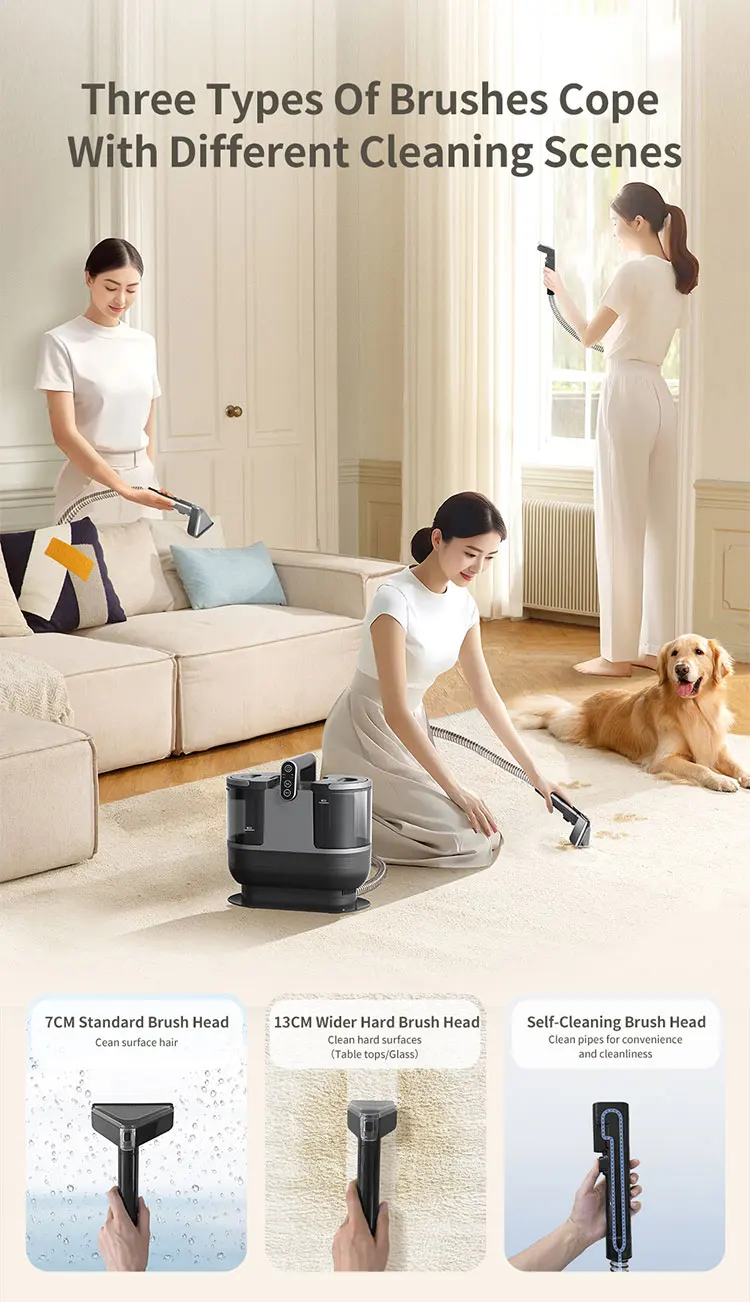 Purolf 16kpa Portable Carpet Cleaner Extractor Vacuum Deep Clean Sofa