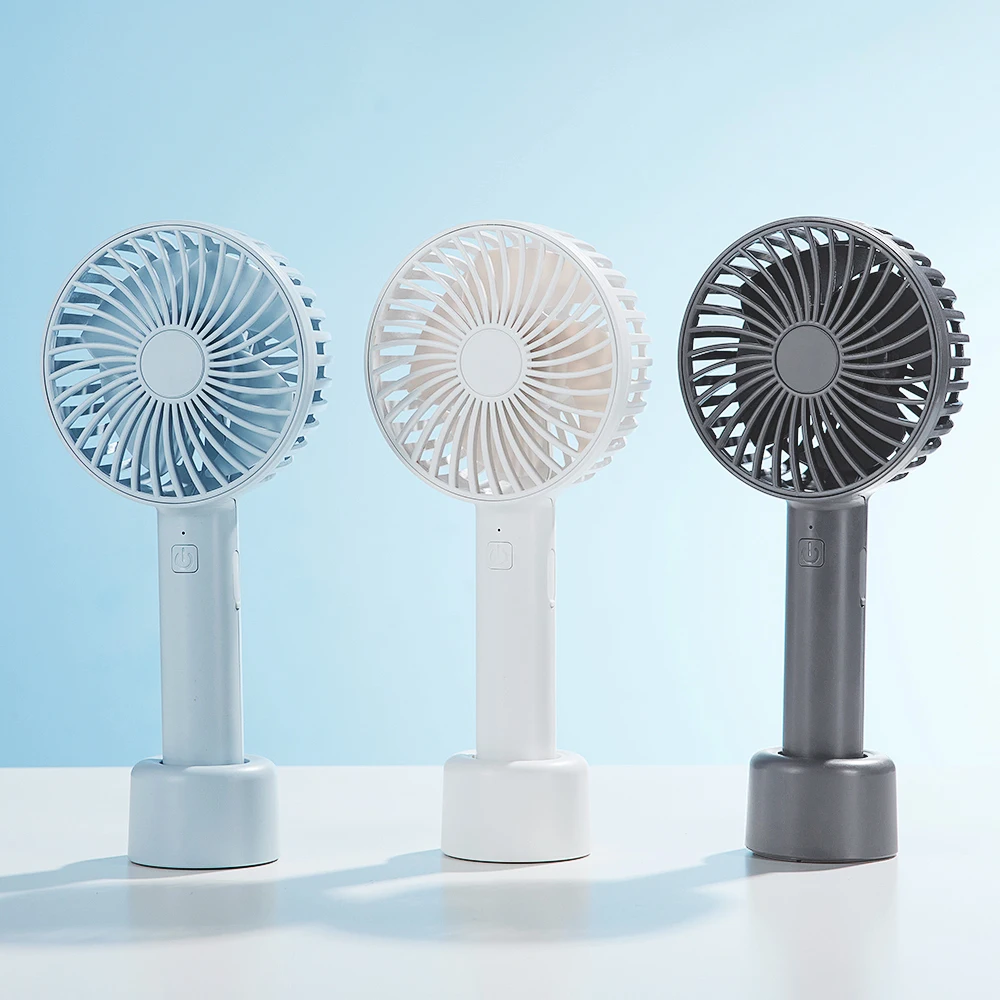 IMYCOO New Design Portable Rechargeable Powerful Mini Fan Handheld With Base Custom Logo Type-c Charger Hand-held Fan KC ROSH CE