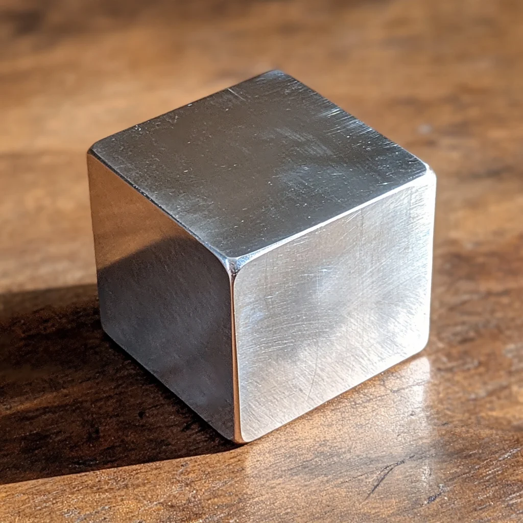 Reiner Wolframwürfel 99,95% – Metallblock Hoher Dichte, 12x12x12mm, Für Sammlungen, Experimente & DIY