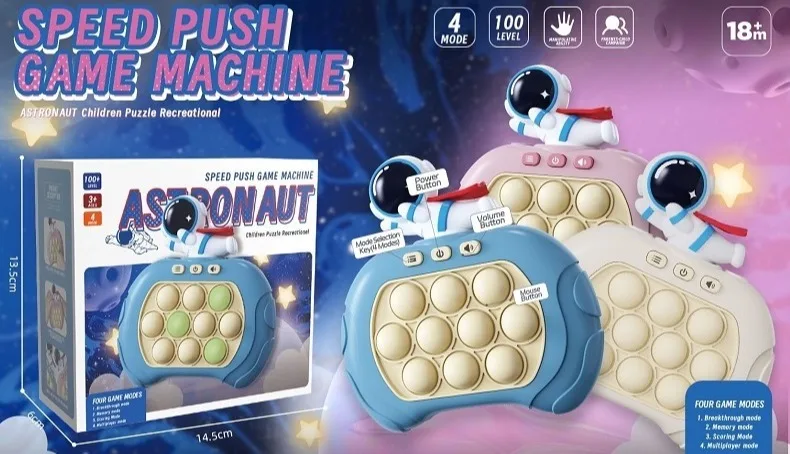 Pop It Elektronisches Blasenspiel – 4 Spielmodi, Aus Silikon, Für Kinder & Erwachsene