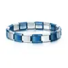 Steel blue-one strand 18 beads
