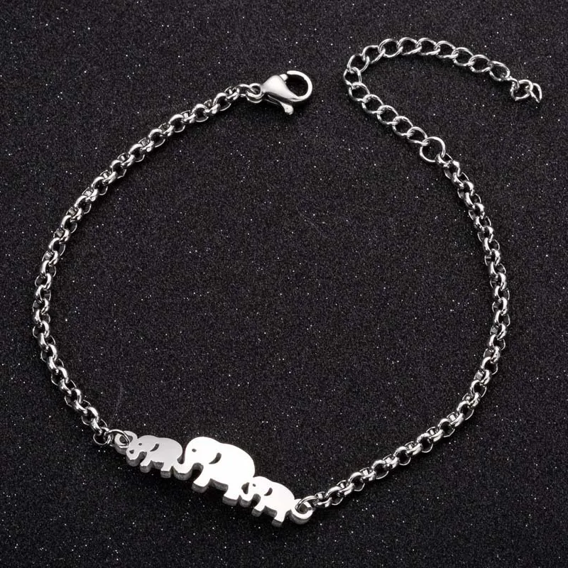 18K Gold Elephant Bracelet Charm Symbol of Elegance