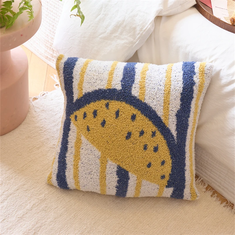 OEKO-TEX high quality Factory direct sell cheap hot soft warm 100% polyester knitted throw Pillow Case Cushion cover LZBBZ