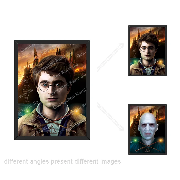 Оптовая продажа лентикулярный 3d постер цельный Драконий шар Месси Рональдо Человек-паук фильм аниме