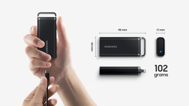 Samsung T5 SSD Portable 2TB, 4TB, 8TB Storage Solution