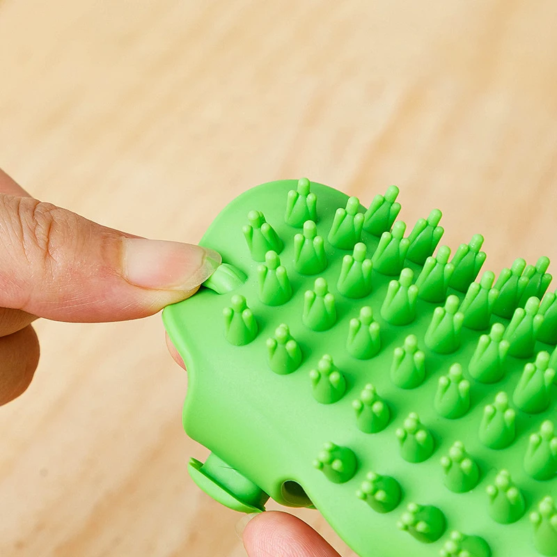 Cat Massage Comb Silicone Pet Removing Float Brush Massage Cat Massage