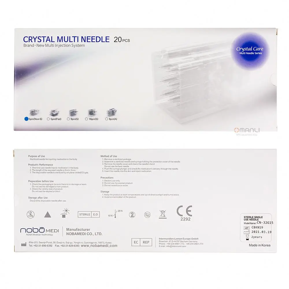 Crystal 5-Needle Multi-Needle for Mesotherapy Injections