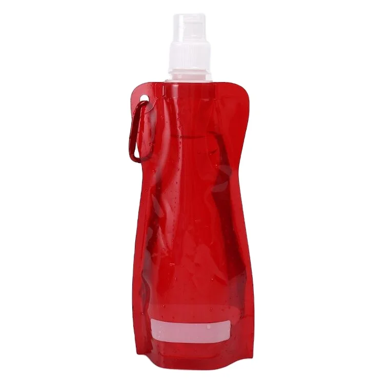 Custom Printed 10oz Reusable Folding Personalised Kids Cute Water Bottle With Straw