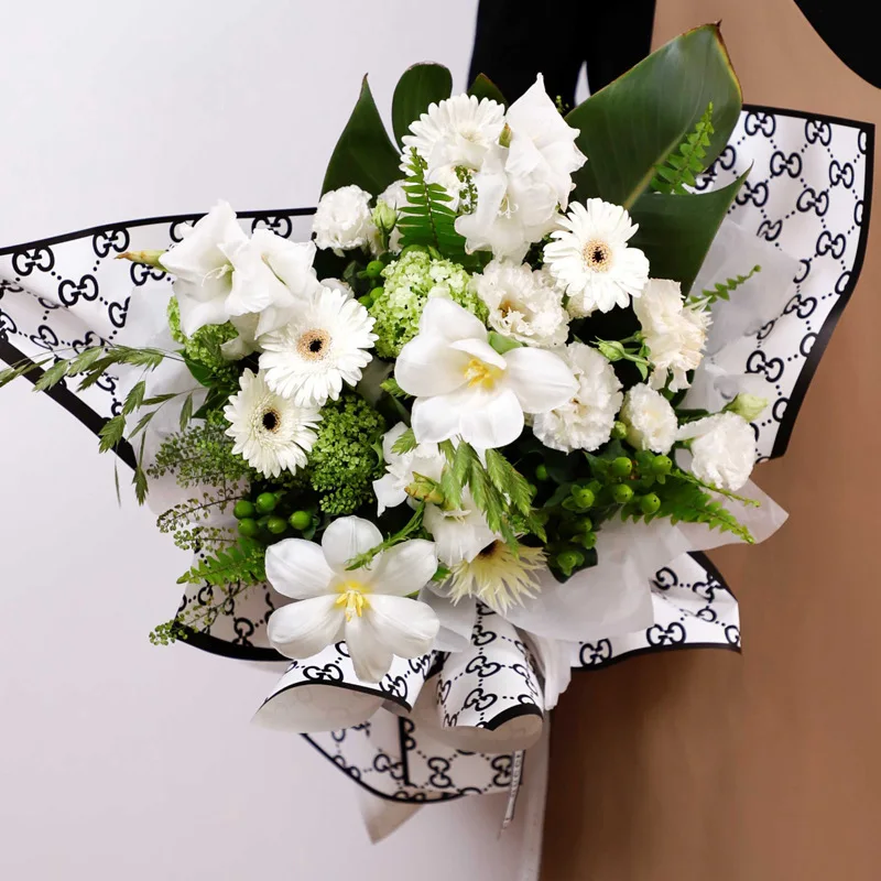 Wholesale Flower wrapping paper bouquet bag flower paper florist floral  materials can be designed From m.