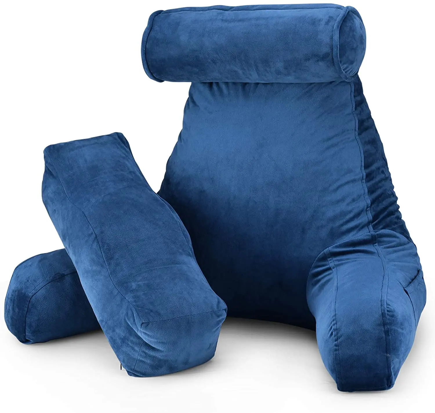 Tv Reading Pillow Large Bed Rest Pillow With Arms 2 Detachable Pillows