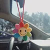 Smiley face colorful flowers