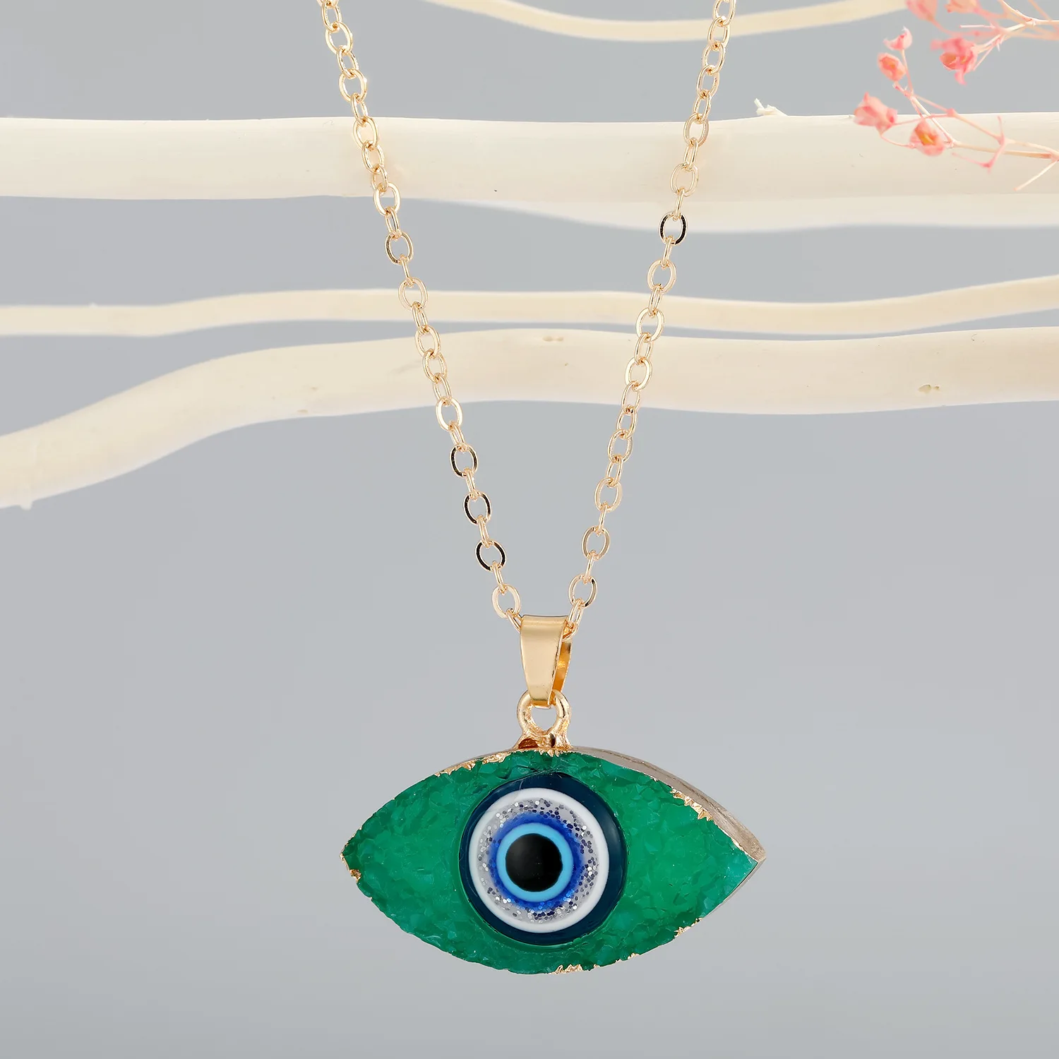 wholesale-evil-eye-necklace-pendant-chains-gold-plated-evil-eye-jewelry