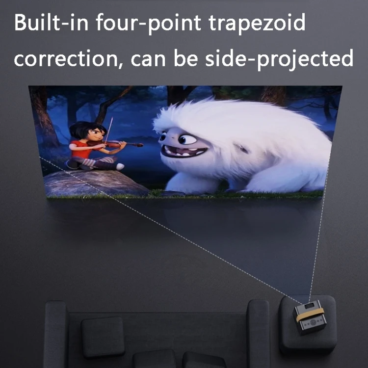 Proyector inteligente portátil HD 4K ZXL-Y8, enchufe AU, especificación:  versión de Android (blanco)