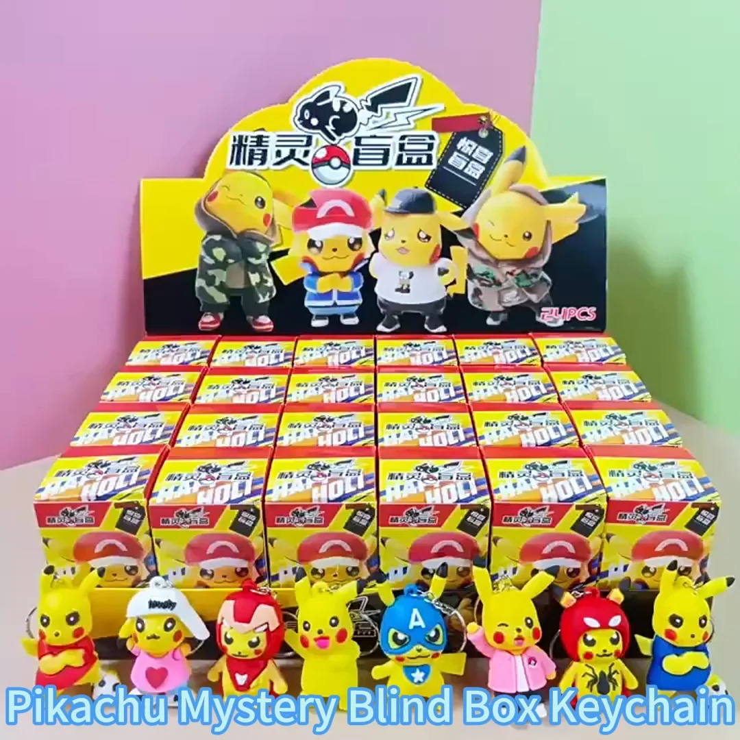 Hl New Arrival Creative Lovely Poke Mon Blind Surprise Box Toys Anime Figures Pikachu Mystery ...