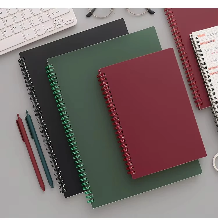 High quality a4 b5 black sketchbook diary eco-friendly wholesale customized notebooks soft printed organizer writing