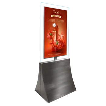 43 55" Double-sided Floor Standing Advertising Screen Hd Lcd Transparent Display