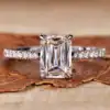 Pave Emerald Ring