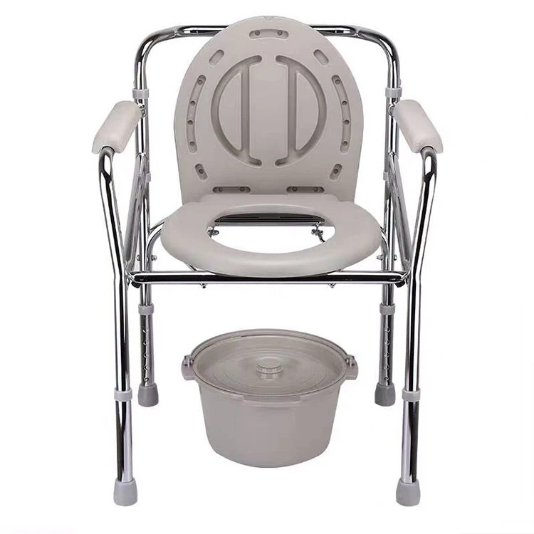 Cheap Price Folding Bathroom Manual Commode Chair With Wheel Buy Plastic Commode Chair Bed Side Commode Folding Commode Chair With Wheels Product On Alibaba Com