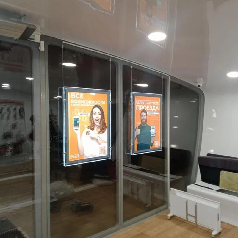 Custom Photo Frame Display Light Box Advertising Acrylic Backlit Picture Light Panel Poster Photo Led Frame