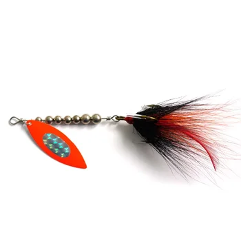 Wholesale Cheery 21g 18mm Multicolor Bass Spinner Baits Factory OEM Lure Fishing Spoons for Perch Trout Rivers Lakes Float – Metal Jig – view 4