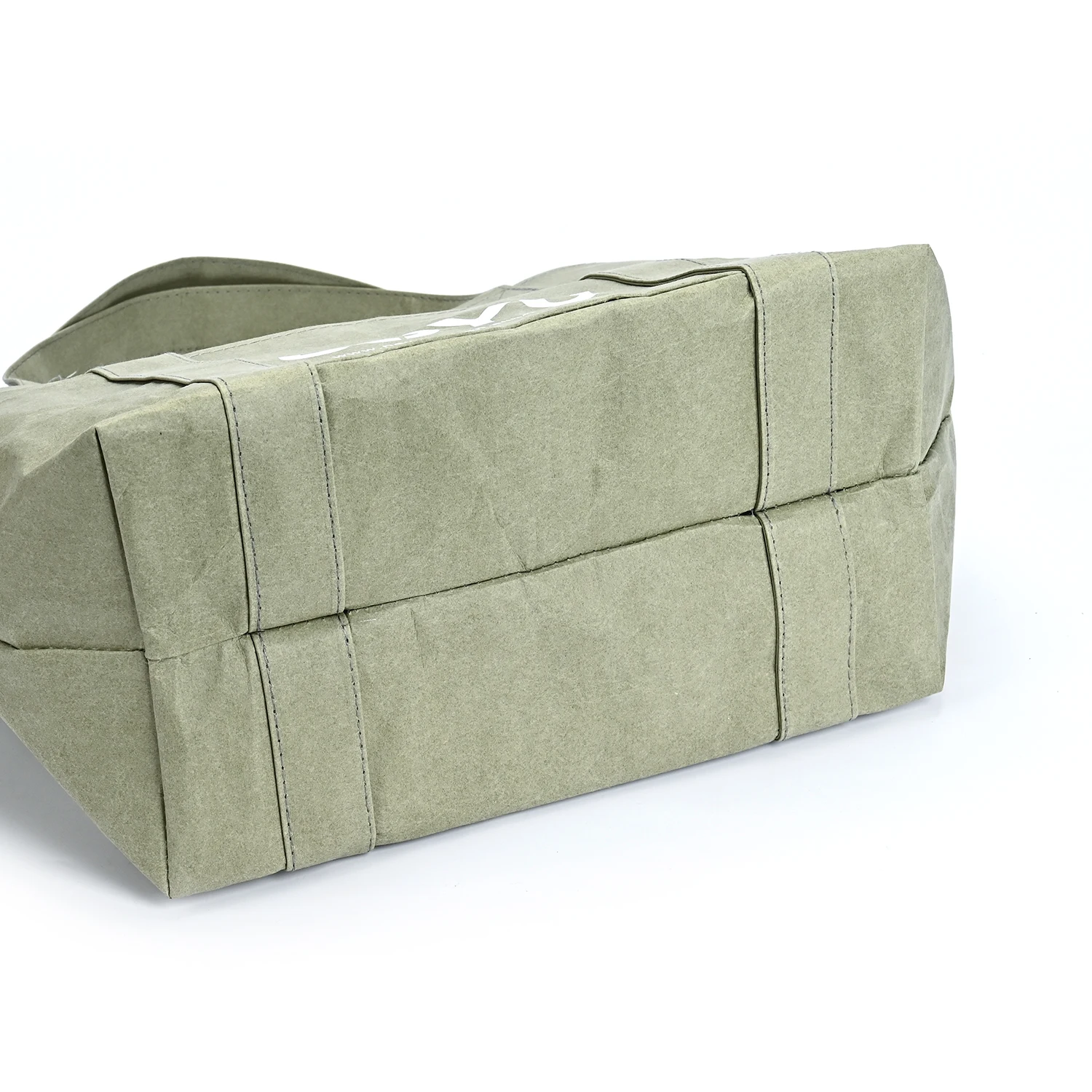 Dupont Medium Daily Use Paper Tote Bag Single Shoulder Handbag Washable Kraft Cotton Linen Lining Durable Natural Ecobags Letter manufacture