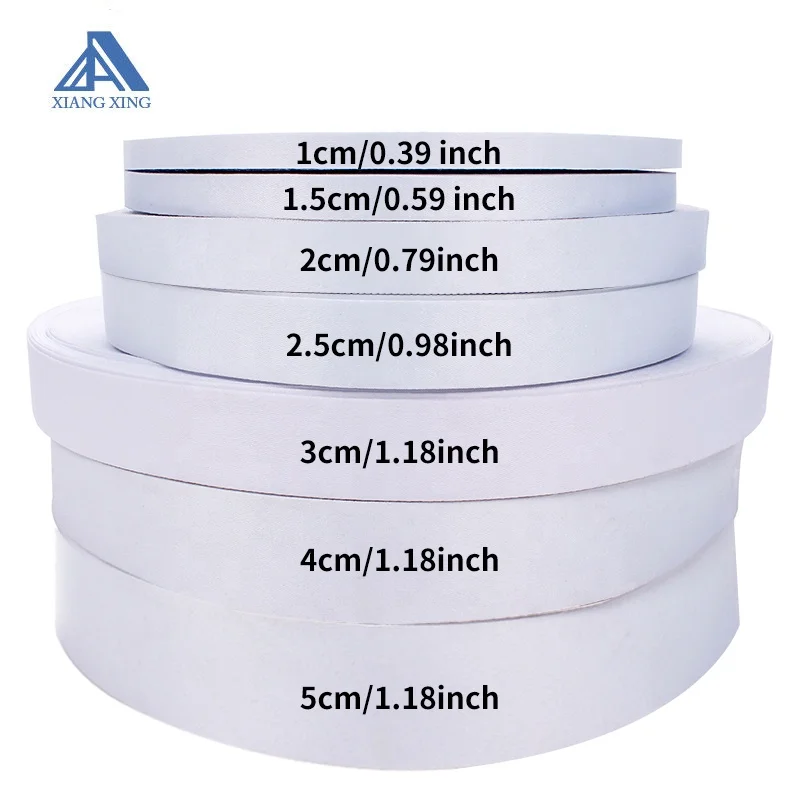 Sublimation Polyester White Printing Blank Ribbon Webbing Lanyard in Rolls