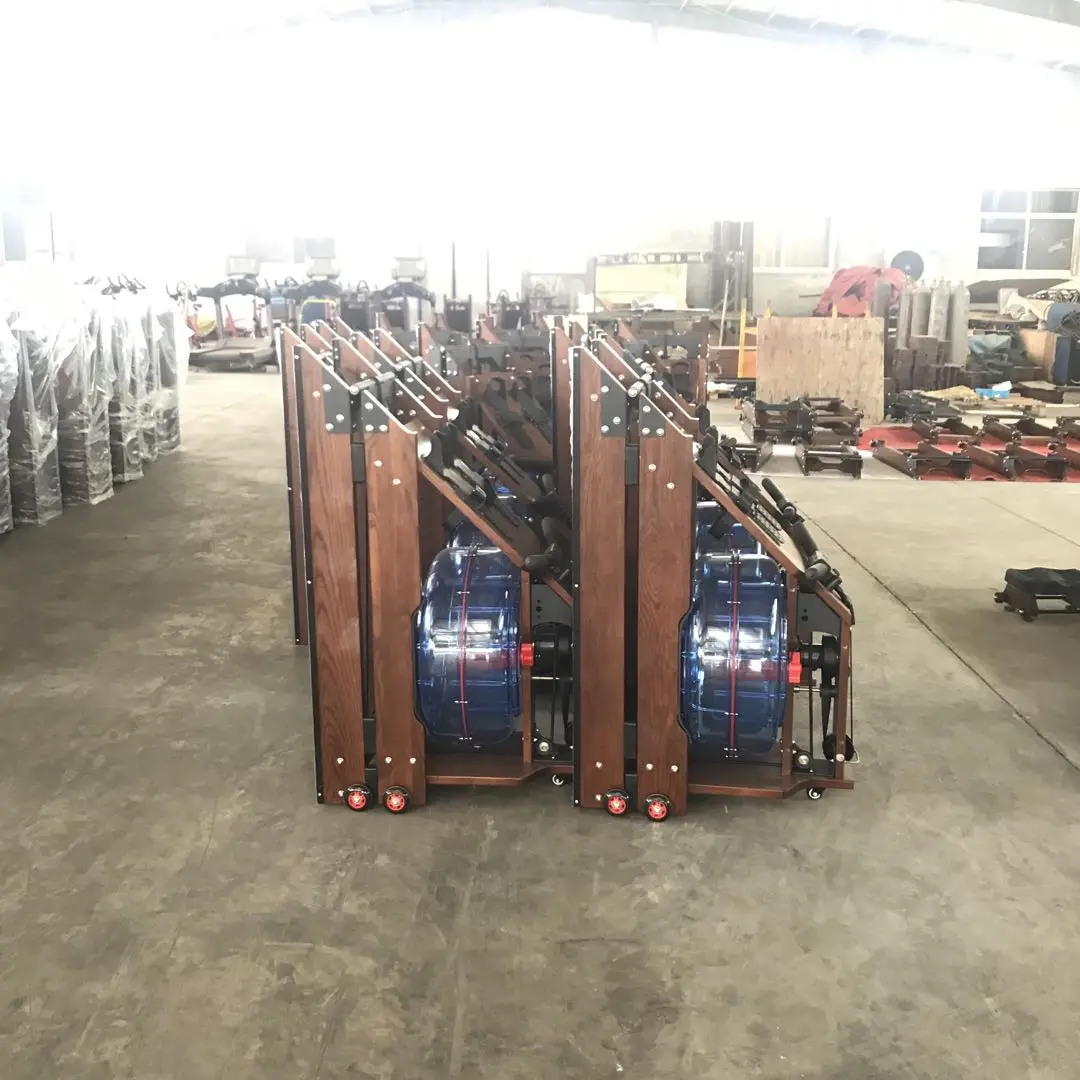 YG-R003 гребной тренажер складной Водонепроницаемость древесина упражнения коммерческий тренажерный зал оборудование для похудения Крытый Бодибилдинг Спорт