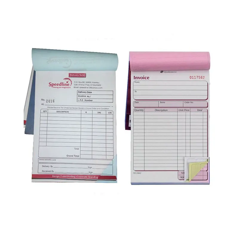 A Grade Custom Printing Carbonless Invoice Restaurant Guest Checks Receipt Towing Company Register Report Paper Order Form