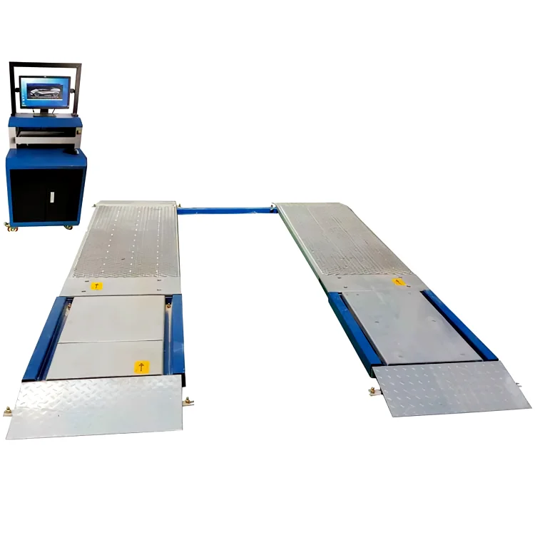 Auto Vehicle Test Line Ultra Flat Plate Brake Tester for Cars