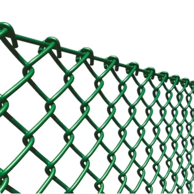 Customized Sustainable Hot Dip Galvanized  Steel Chain Link Fence