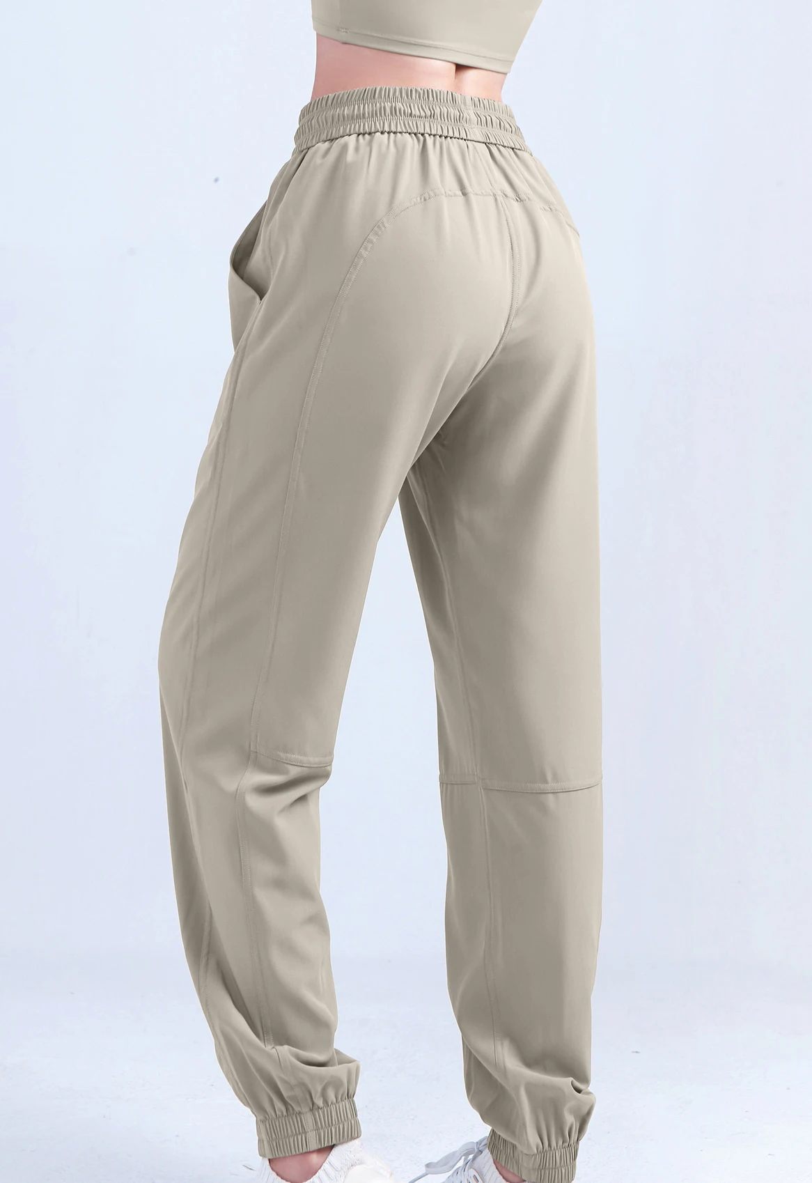 Spring And Summer Drawstring Fitness Pants High Waist Casual Pants