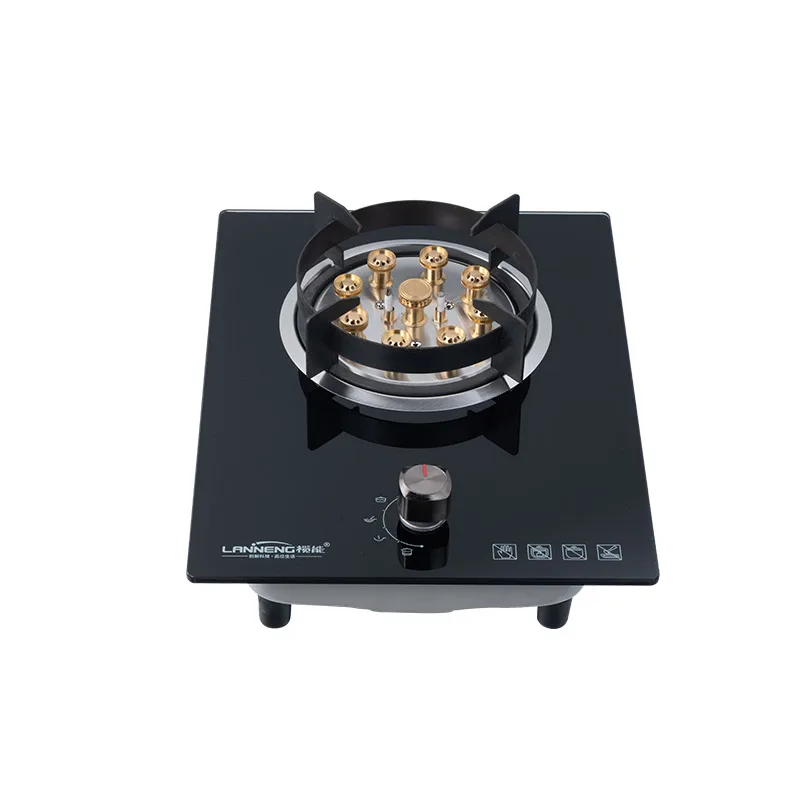 High-end Energy-saving Direct Flame Single Biogas Hob Environmental Biogas Burner Stove for Village