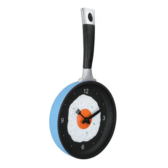 Забавные кухонные настенные часы с жареным яйцом, украшение для дома