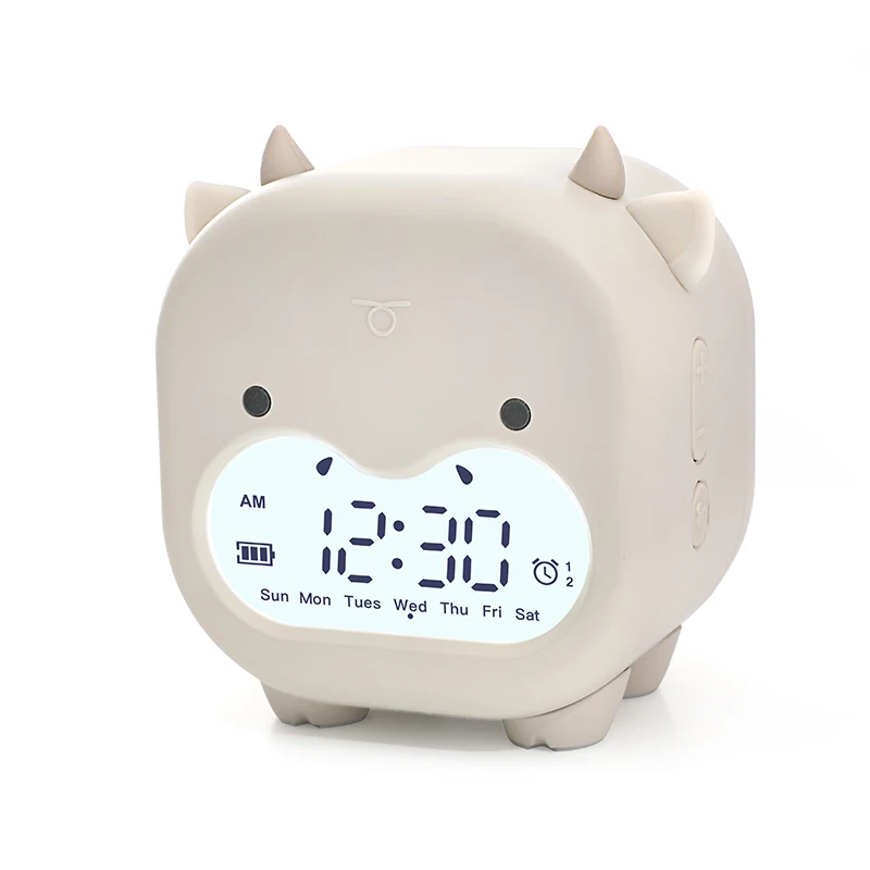 Cartoon Cow Alarm Clock Student Clock Creative Child Wake-up Clock