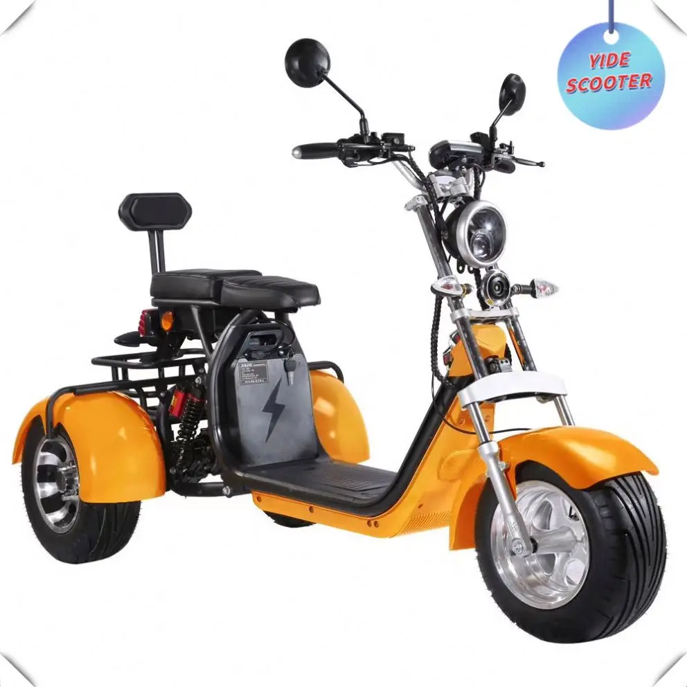 Stable Electric Scooter Model 3 Wheel Citycoco Electric Tricycle Tricke Scooter Golf Course Use With Matched Golf Rack