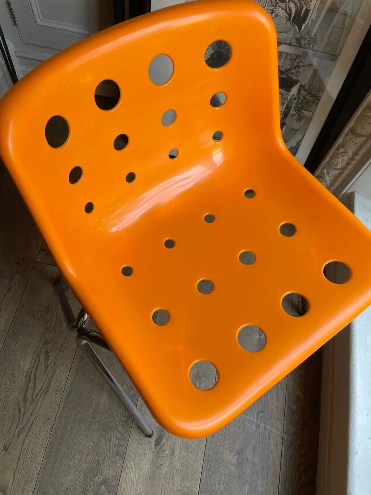 Home Furniture Modern Design Plastic Mesh Chair Dining Room Pp Seat