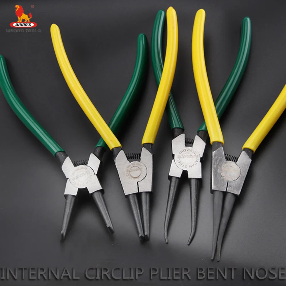 Wynns Tools Chrome Vanadium External Internal Straight Circlip Plier Needle Nose Long Snap Ring Pliers