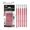 Red 6pcs/Graphite (HB, 2B, 4B, 6B, 8B, EE)