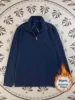 Fodera in pile blu navy