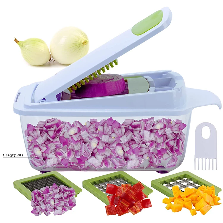 LHS Vegetable Chopper Slicer 7 in 1 Veggie Chopper Dicer Cutter