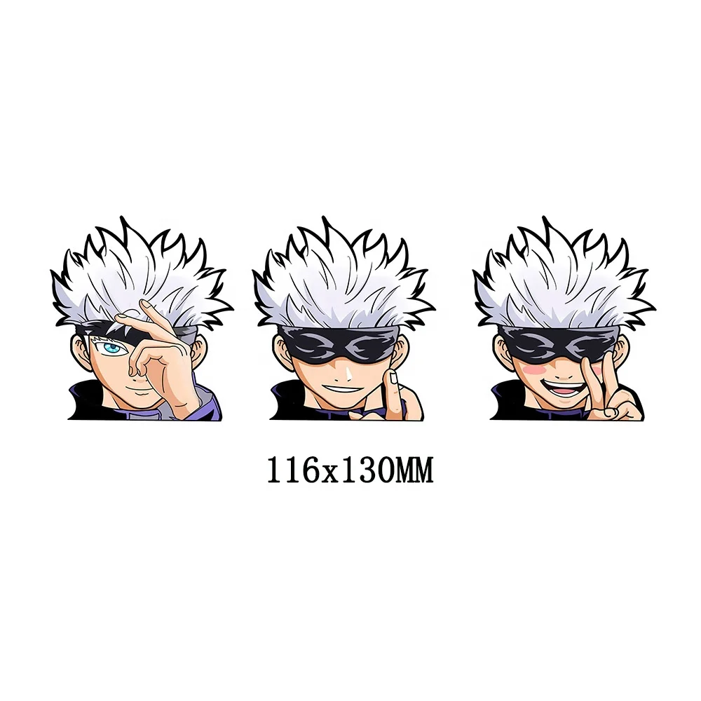 Satoru Gojo, Jujutsu Kaisen, Peeker Anime Stickers for Cars NEW